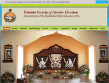 Tablet Screenshot of houstonvedanta.org
